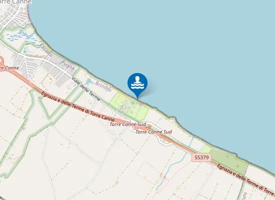 Map of TORRE CANNE LIDO CAMPING LE DUNE