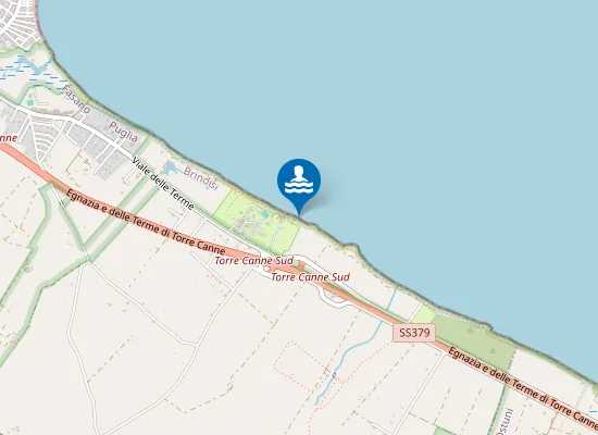Map of TORRE CANNE LIDO BIZZARRO