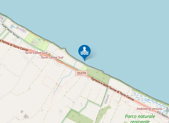 Map of TORRE CANNE-SUD POSTO DI TAVERNESE