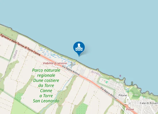 Map of FIUME MORELLO LIDO MORELLI