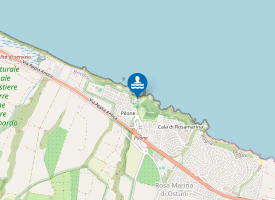 Map of PILONE LIDO CAMPING PILONE