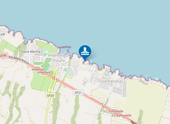 Map of VILLANOVA VIALE DOGNANA