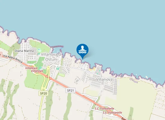 Map of VILLANOVA LIDO FONTANELLE