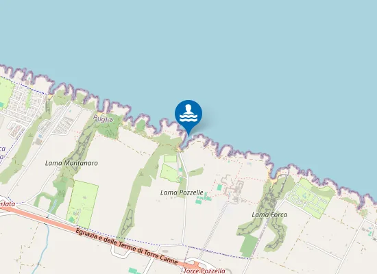 Map of TORRE POZZELLA CALA DI FRONTE