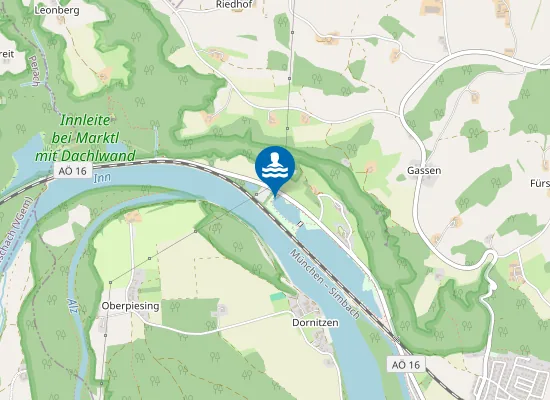 Map of MARKTLER BADESEE MARKTL EINLAUFBEREICH BEI KIOSK