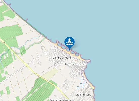 Map of CAMPO DI MARE SCALA LA ROTONDA