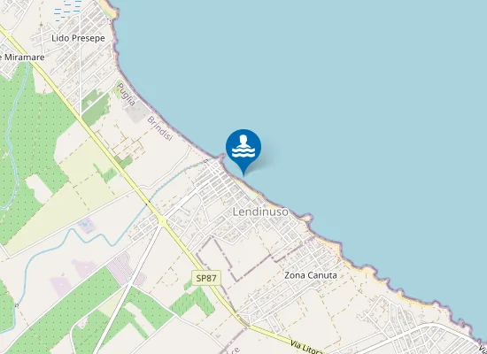 Map of LENDINUSO - CAN.INFOCACIUCCI 200 MT SUD