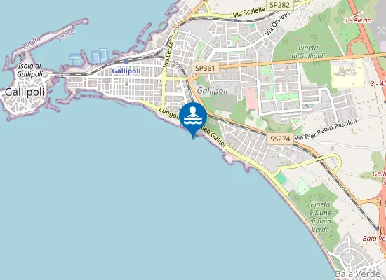 Map of SPIAGGIA LIDO PICCOLO