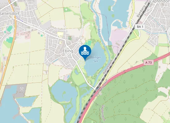 Map of BAGGERSEE EBING RATTELSDORF EBING