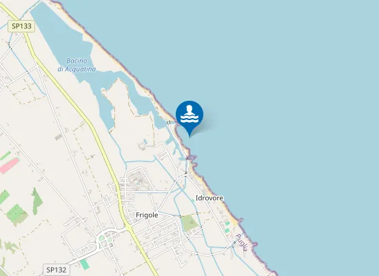 Map of FRIGOLE-SPIAGGIA LIBERA