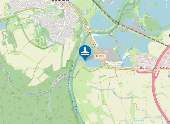 Map of BAGGERSEE BAUNACH BAUNACH WASSERWACHTSSTANDORT