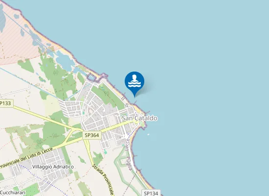 Map of SAN CATALDO-VICINO AL FARO