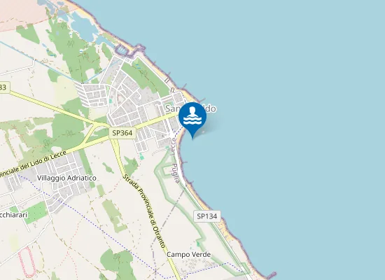 Map of SAN CATALDO-SPIAGGIA LIBERA