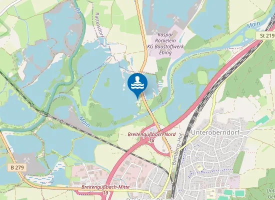 Map of BAGGERSEE BREITENGUESSBACH BREITENGUESSBACH WASSERWACHTSSTANDORT