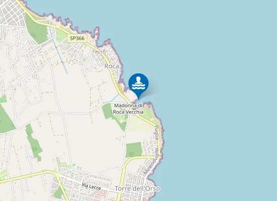 Map of TORRE DI ROCA VECCHIA