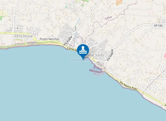 Map of TORRE VADO-ALLA TORRE