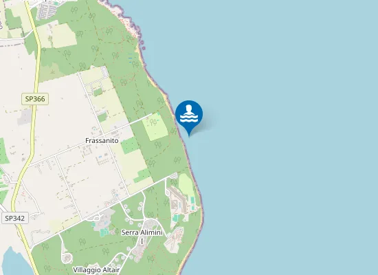 Map of CAMPING FRASSANITO-A SUD SCARICO