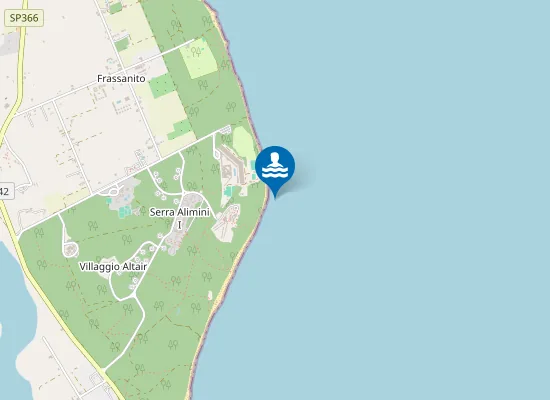 Map of VILLAGGIO VALTUR-A NORD SCARICO