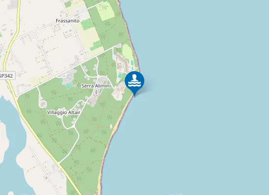 Map of VILLAGGIO VALTUR-A SUD SCARICO