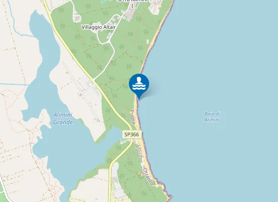 Map of LAGHI ALIMINI-COLONIA TRIESTE