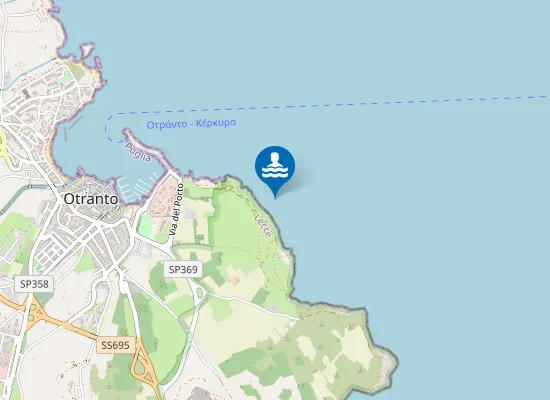 Map of PUNTA S.NICOLA-SUD EX SCAR. G.R.A.M.