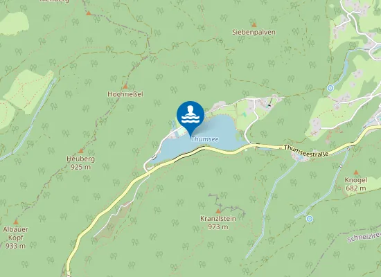 Map of THUMSEE BAD REICHENHALL THUMSEE FREIZEITGELAENDE
