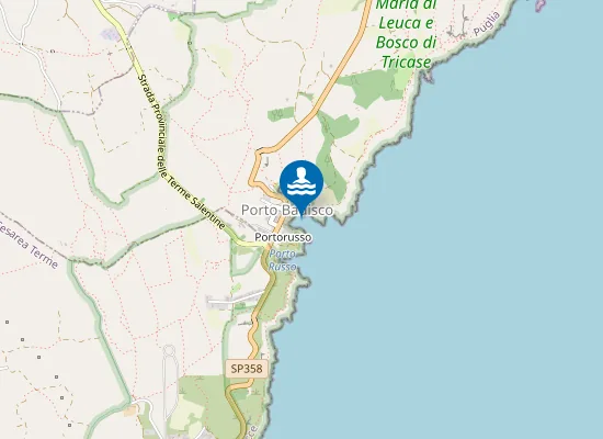 Map of PORTO BADISCO-SCALO DI ENEA-