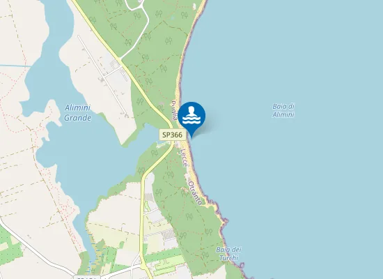 Map of FOCE LAGO ALIMINI GRANDE