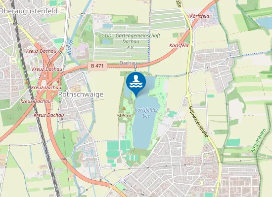 Map of KARLSFELDER SEE KARLSFELD NORDWESTUFER