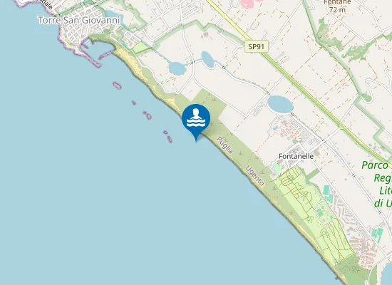 Map of CAMPEGGIO RIVA DI UGENTO