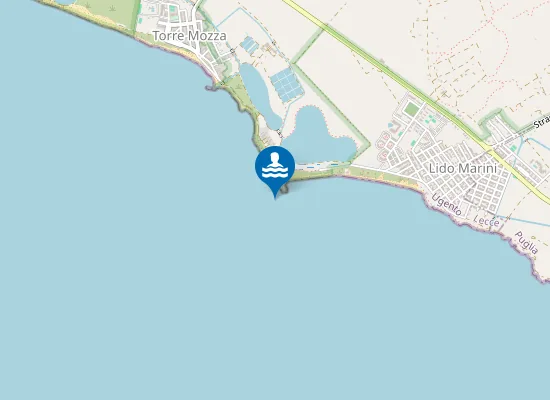 Map of EX SCAR. ITTICA UGENTO A P. MACOLONE