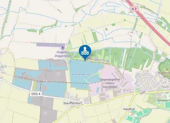 Map of HACKERWEIHER DEGGENDORF