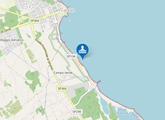 Map of SAN CATALDO-STAB.STELLA DEL SUD