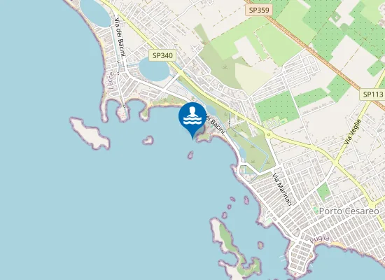 Map of FOCE DEL BACINO TAMARI