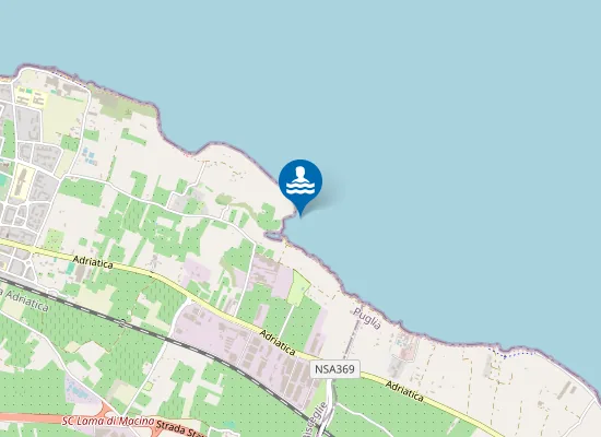 Map of LOC. PANTANO 100 MT NORD