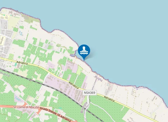 Map of LOC. PANTANO 100 MT SUD