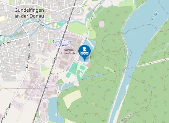 Map of GARTNERSEE GUNDELFINGEN ADDON SUEDUFER