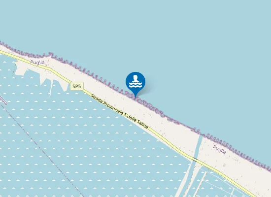 Map of TRA T.RE DI PIETRA E FOCE CARMOSINA