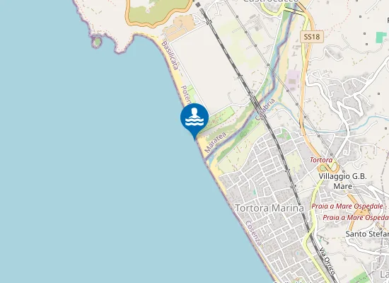 Map of CONFINE POTENZA - COSENZA FOCE VALLONE