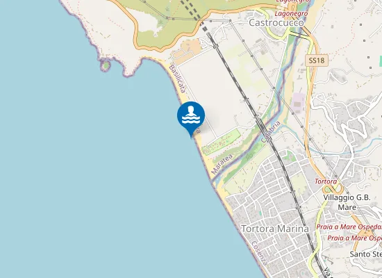 Map of CASTROCUCCO- A NORD FOCE DEL NOCE