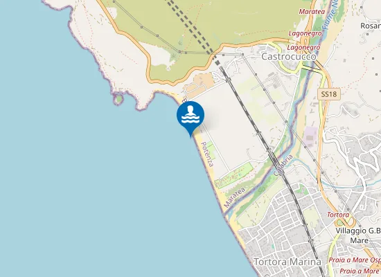 Map of CASTROCUCCO A SUD DEL CANALE PAMAFI