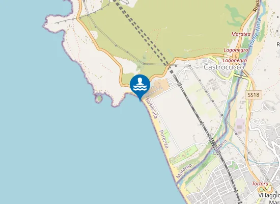 Map of CASTROCUCCO FOCE DEL CANALE PAMAFI