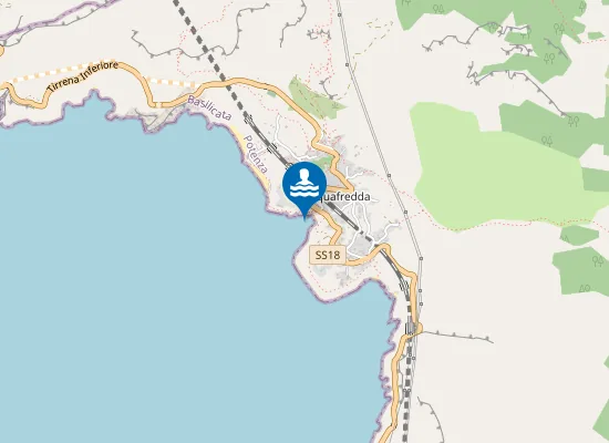 Map of ACQUAFREDDA SUD - VALLE CUPA