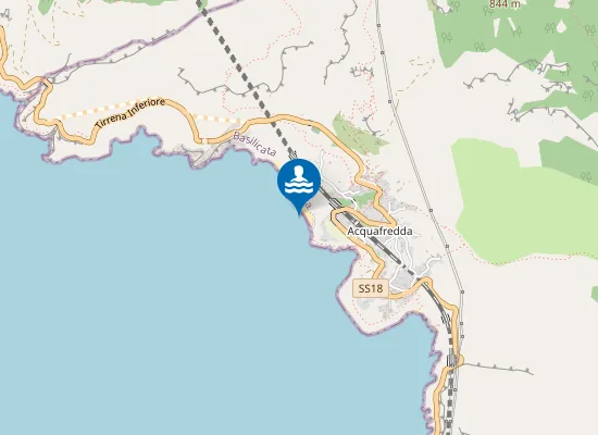 Map of ACQUAFREDDA NORD - CANALE DEL PORCO