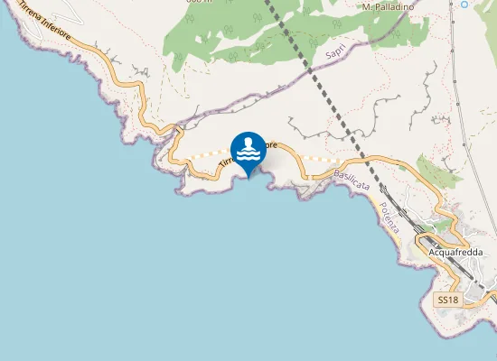 Map of CONFINE POTENZA/SALERNO