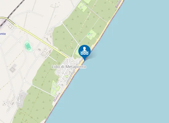 Map of IDROVORA METAPONTO - 50 MT. MARGINE NORD