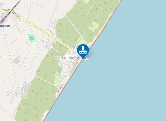 Map of IDROVORA METAPONTO - 50 MT. MARGINE SUD