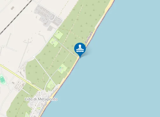 Map of FOCE BRADANO 1800 MT. - MARGINE SUD