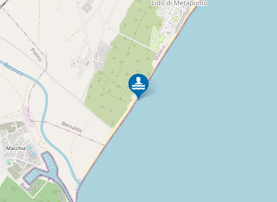 Map of FOCE BASENTO - 2000 MT. - MARGINE NORD