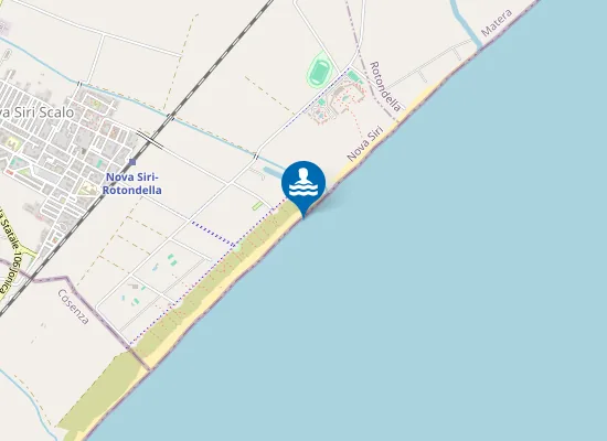 Map of IDROVORA NOVA SIRI-150 MT. MARGINE SUD